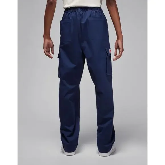 New Men’s Sz L Nike Jordan Howard University Utility Cargo Pants Blue FJ9325-419 - Picture 2 of 6